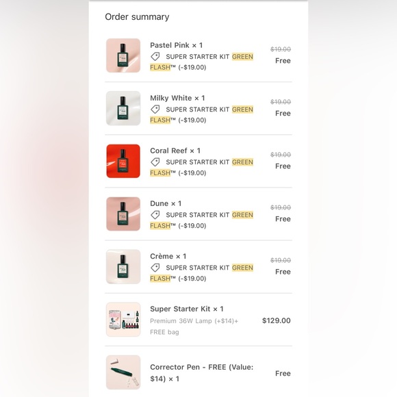 Manicurist Green Flash Gel Manicure Set - USED ONCE - Picture 5 of 6